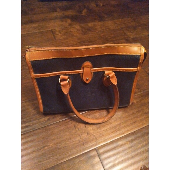 Dooney & Bourke‎ Satchel Handbag Top Handle Leather Trim Vintage Purse - Picture 3 of 5